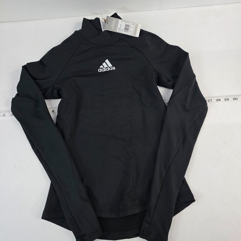 NWT Adidas aeroready mock neck running long sleeve compression black S womens